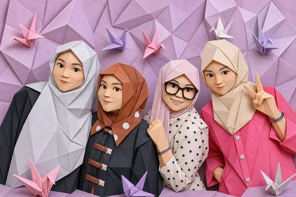 Origami AI style