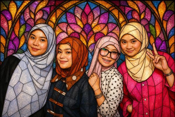 Stained Glass AI style