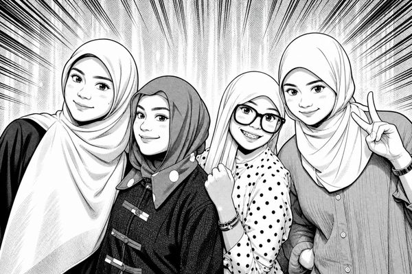 Manga AI style