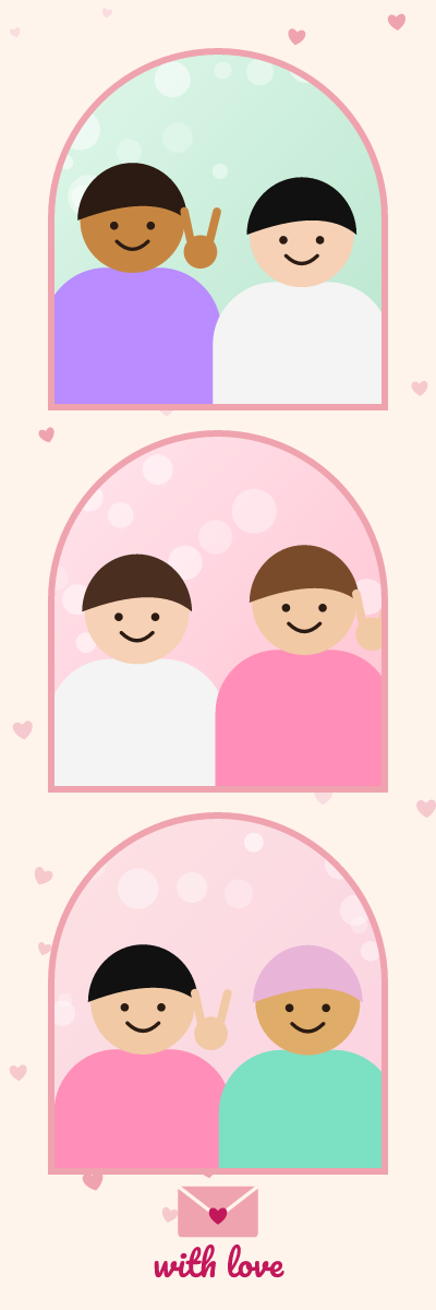 Love Letter photo strip design