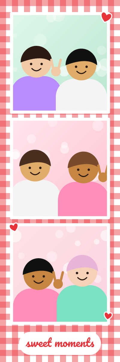 Sweet Gingham photo strip design